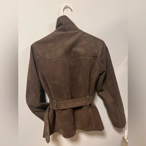 Women's Brown Trench Coat - Picture 4 of 7